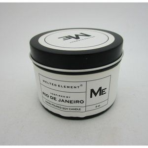 MELTED ELEMENT 100% Natural Premium Soy Jar Candle RIO DE JANEIRO - 6 oz